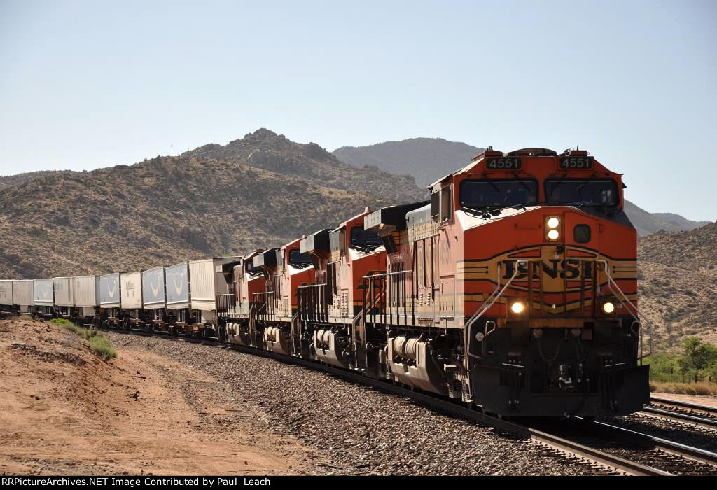 Z train races west around the curve